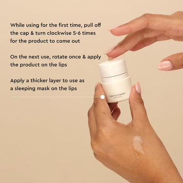 The Face Shop The Therapy Multi Vegan Lipcerin/Lip Mask with Peptides, Shea Butter & PHA